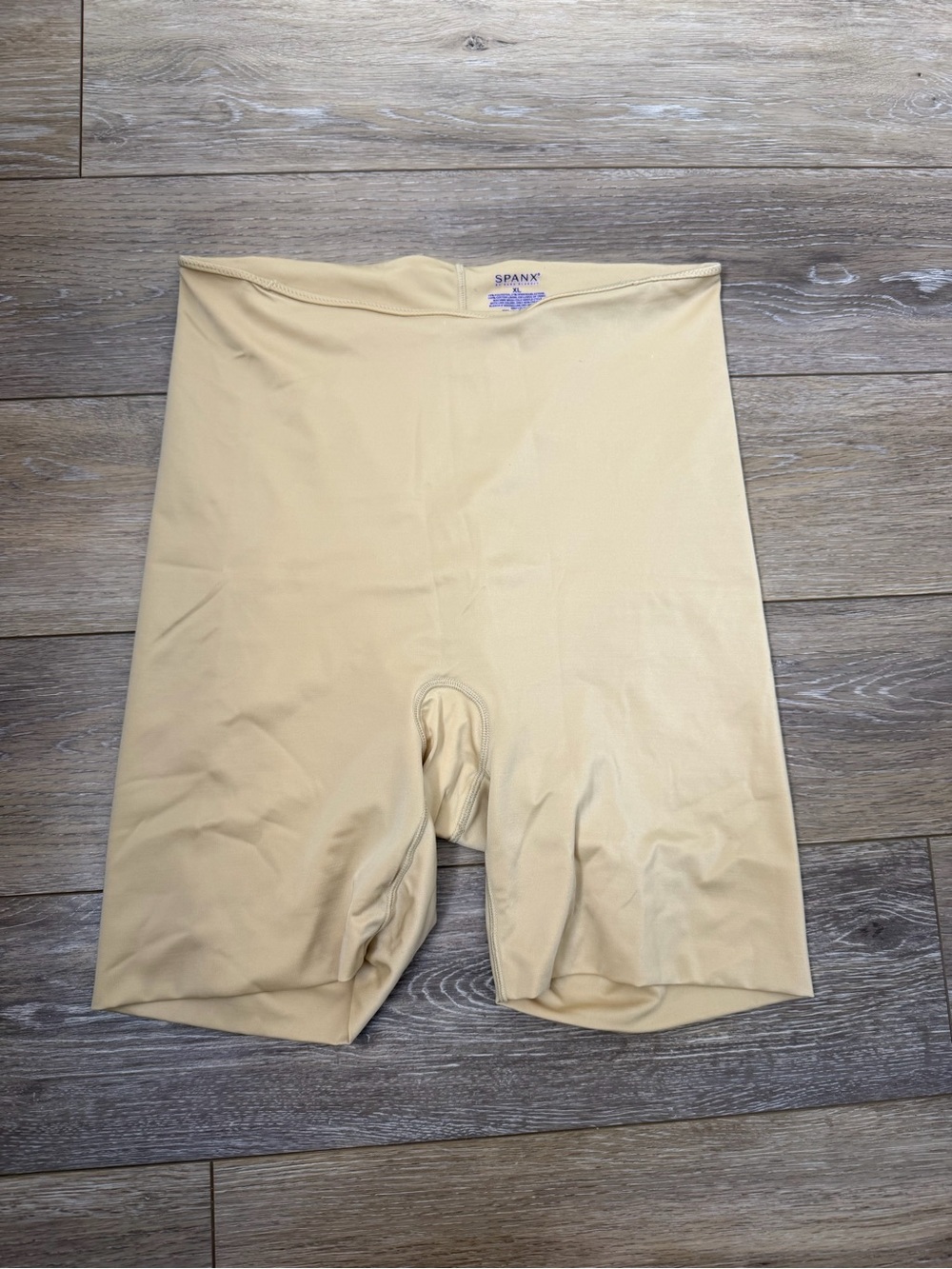 SPANX Beige High-Waisted Shaping Shorts Sz XL